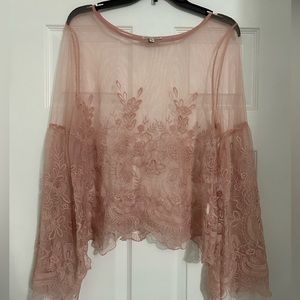Large See through lace shirt